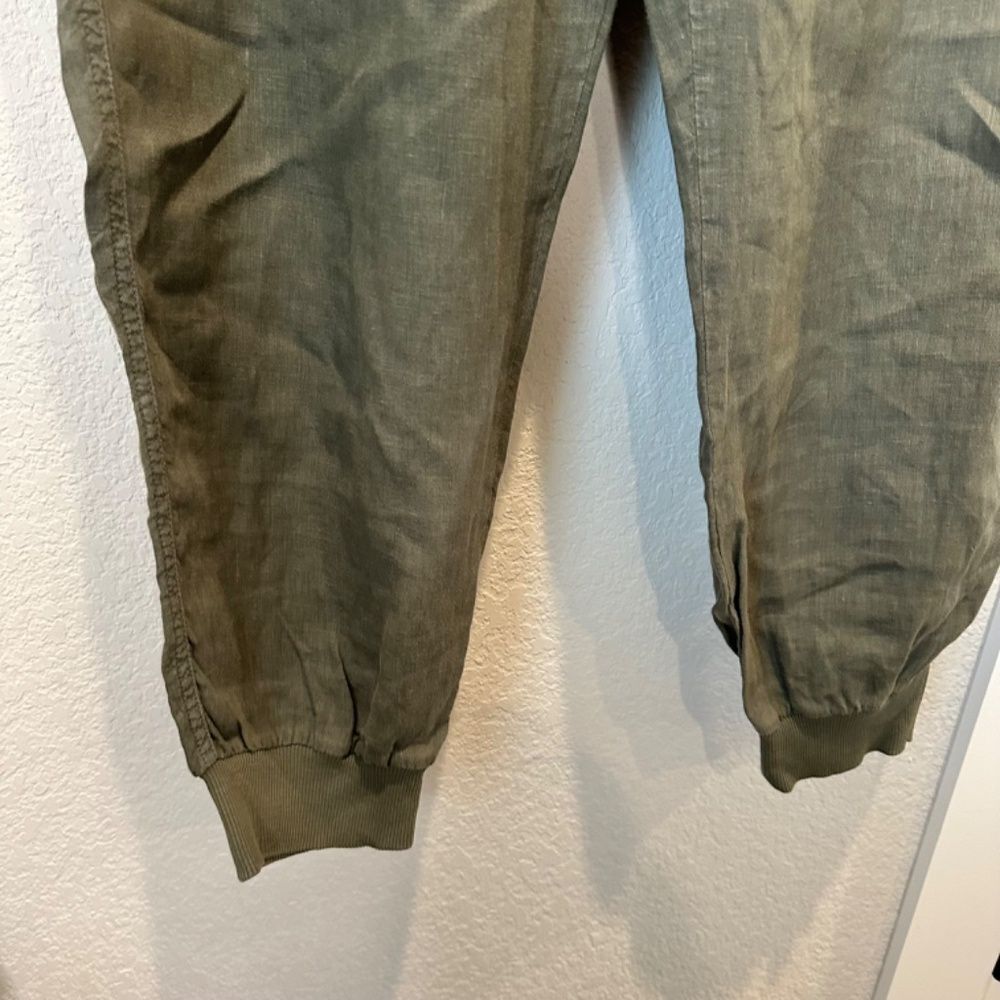 Nordstrom Caslon 100% Linen Jogger Pants Size 16W - Picture 2 of 7